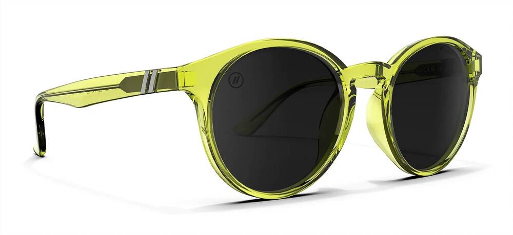 NEW BLENDER coastal x2 sunglasses in spark lime gloss lime  / smoke